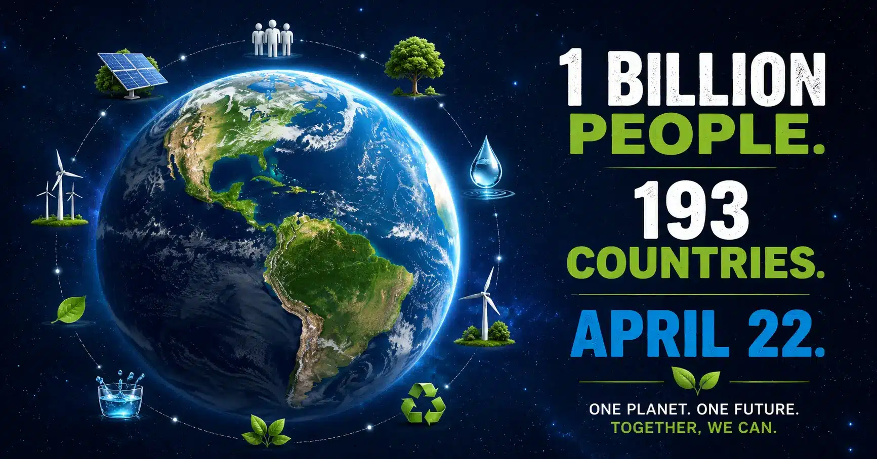 Millions of people participating in Earth Day activities across the globe on April 22
