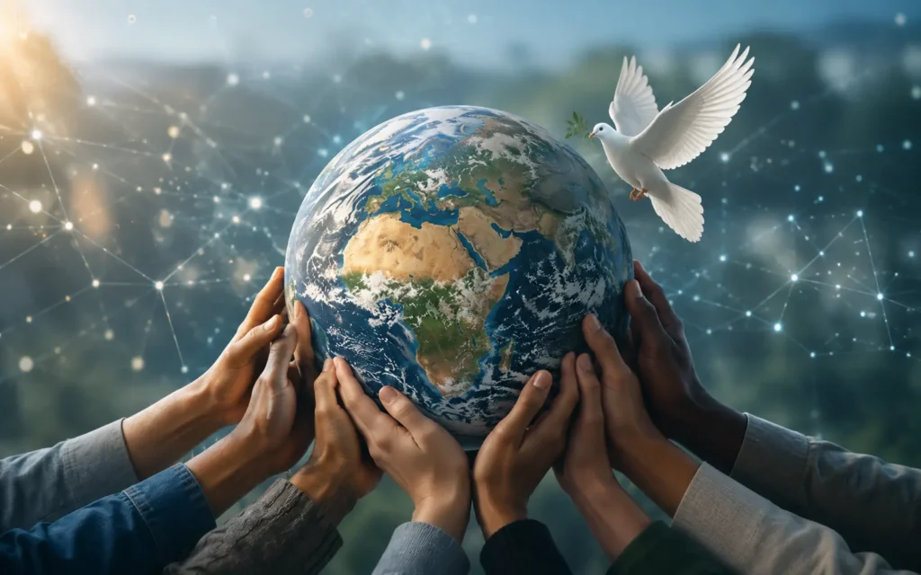 International Day of Peace featured banner showing global unity and cooperation