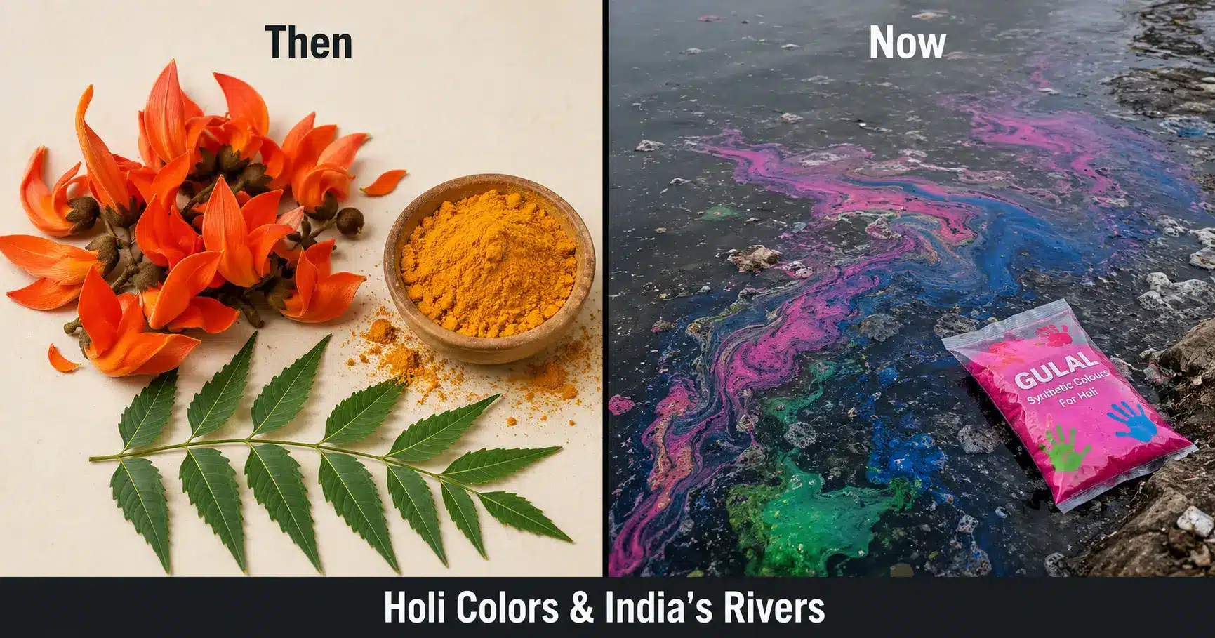 How Holi Colors Affect Rivers – A Look at Yamuna After Holi